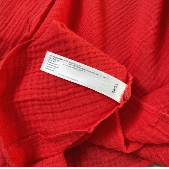 NWT Eileen Fisher Cami Dress Plus Size Lofty Gauze Watermelon Coral Sleeveless - Picture 13 of 16